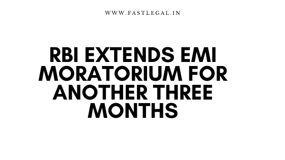 RBI extends EMI moratorium for another three months 1 EMI moratorium