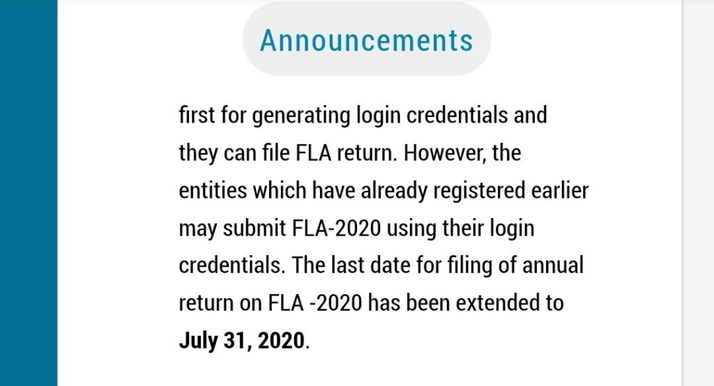 FLA Return Due Date Extended to 31st July 2020 1 Screenshot 20200703 211506